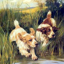 Схема вышивки «arthur wardle -sobaki 1 (200x281)»