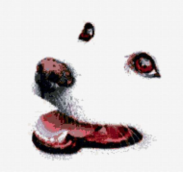 Белый пёс - собака, пес, животные - оригинал