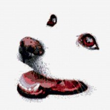 Схема вышивки «Белый пёс»