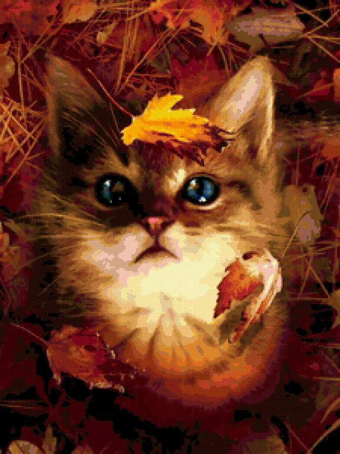 №314425 - картина, подушка, кошки, животные - предпросмотр