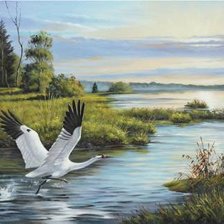 Схема вышивки «летний пейзаж»