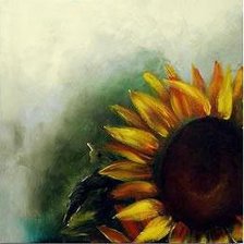 Схема вышивки «Триптих, подсолнух, ч.1»