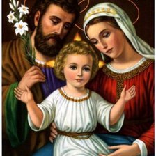 Схема вышивки «Икона Семья святых»