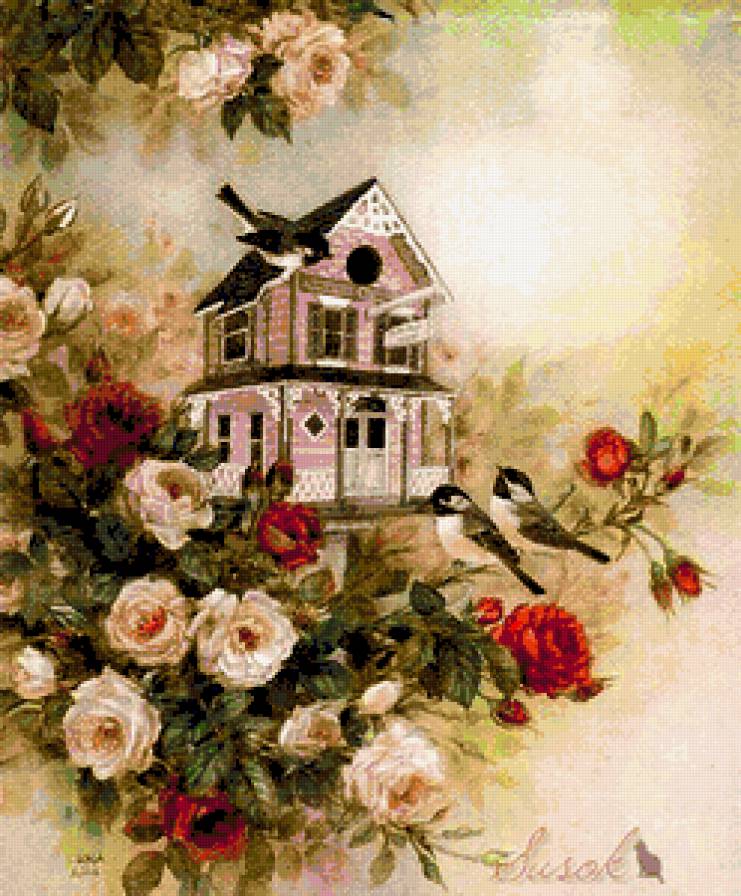 Птичкин домик 1 - пернатые, красота - предпросмотр