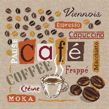 Схема вышивки «Кофе»