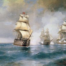 Схема вышивки «корабли»