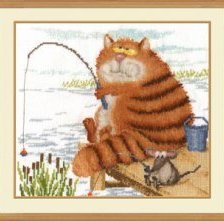 Схема вышивки «Рыбаки»