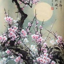 Схема вышивки «сакура»