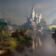 Схема вышивки «замок»