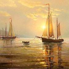 Схема вышивки «пейзаж»