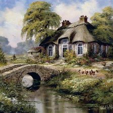 Схема вышивки «ДОМИК»