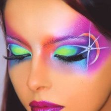 Схема вышивки «макияж»