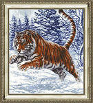 Схема вышивки «тигр»