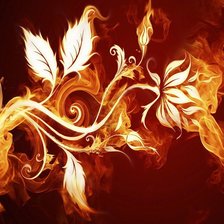 Схема вышивки «Огненный цветок»