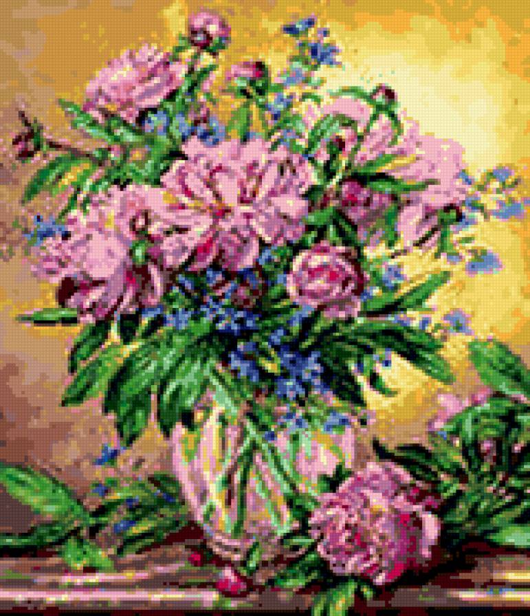 ваза с цветами - предпросмотр