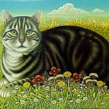 Схема вышивки «кот»