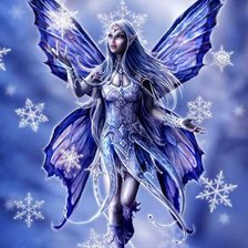 Схема вышивки «Снежная фея»