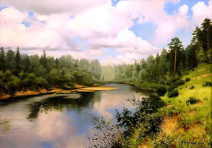 летний пейзаж - оригинал