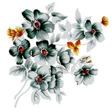 Схема вышивки «Цветы»