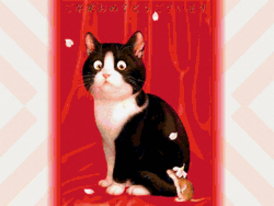 Макото Мураматсу. - животные, мышка, кошки - предпросмотр