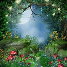 Схема вышивки «Таинственный лес»