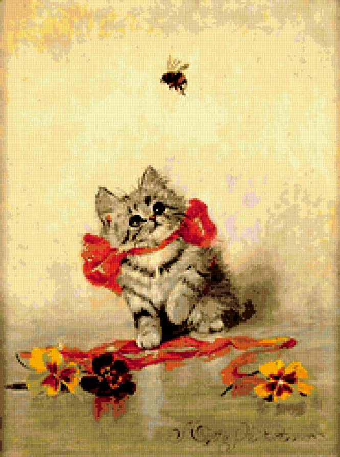 котенок и муха - котенок - предпросмотр