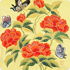 Схема вышивки «бабочки»