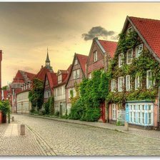 Схема вышивки «Уютный городок»