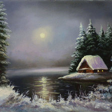 Схема вышивки «пейзаж»