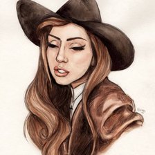 Схема вышивки «lady gaga 2»