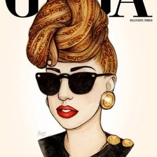 Схема вышивки «lady gaga 4»