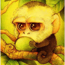 Схема вышивки «Обезьянка»