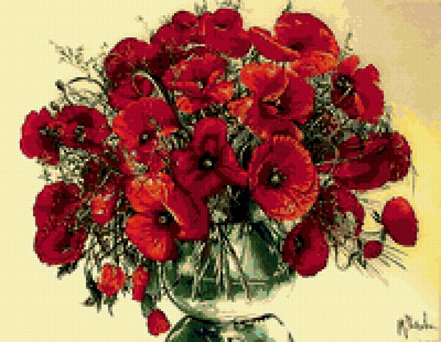 маки - маки, цветы, букет - предпросмотр