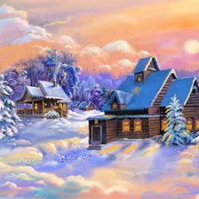 зимний закат