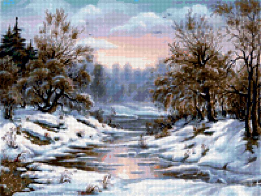 пршла весна - весна, река, лес - предпросмотр