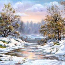 Схема вышивки «пршла весна»