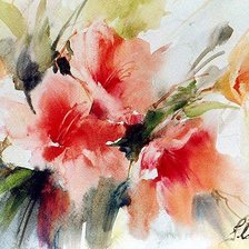 Цветы (абстракция) маленькая