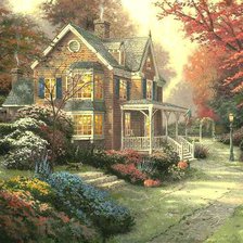 Схема вышивки «усадьба»