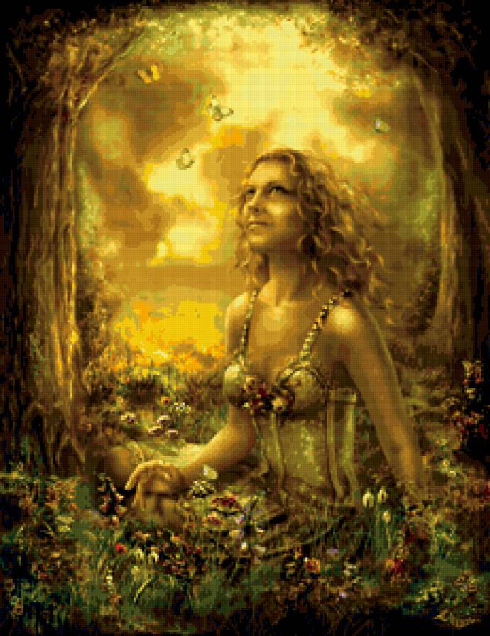 cornacchia. - сказки, фэнтези, люди, женщина, девушка, феи, портрет - предпросмотр