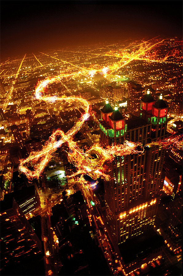 josh rhode. - город, ночь, мегаполис - оригинал