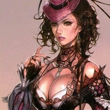 Схема вышивки «девушка»