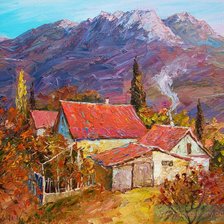 Схема вышивки «Пейзаж»