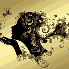 Схема вышивки «Девушка»