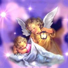 Схема вышивки «ангел»