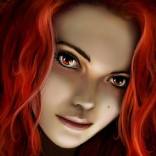 Схема вышивки «девушка»