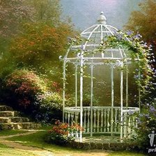 Схема вышивки «Беседка»