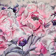 Схема вышивки «Пионы»