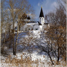 Схема вышивки «Церковь Троицы Живоначальной»