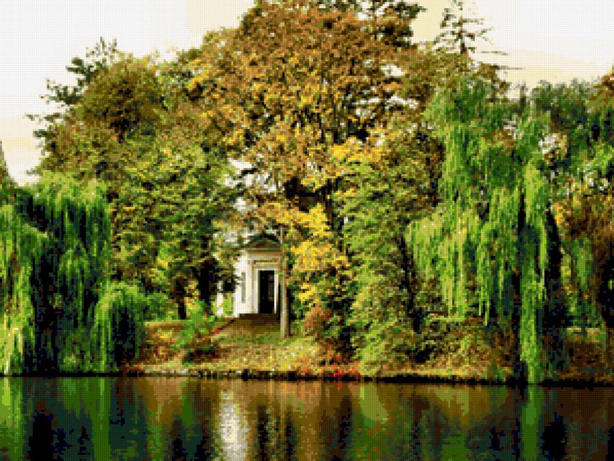 №317952 - пруд, природа, пейзаж, парки, осень - предпросмотр