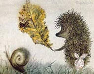 Схема вышивки «ежик в тумане»